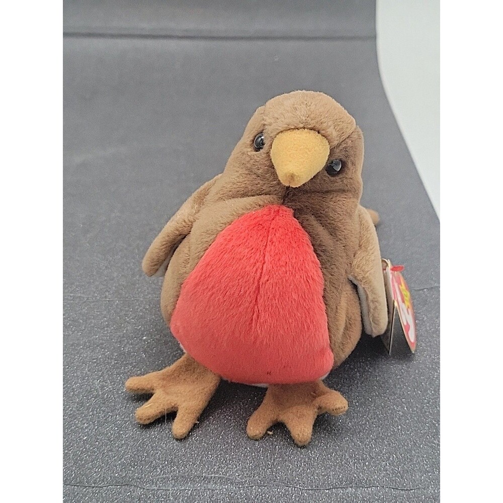 ty beanie baby early the red breasted robin 1998 Vtg Brown Bird